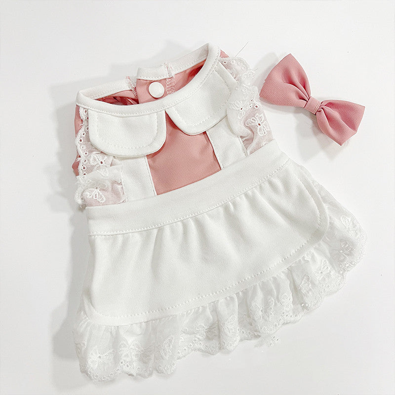 Cat Dress - Maid Style Lace - Blue / Pink - XS to XXL