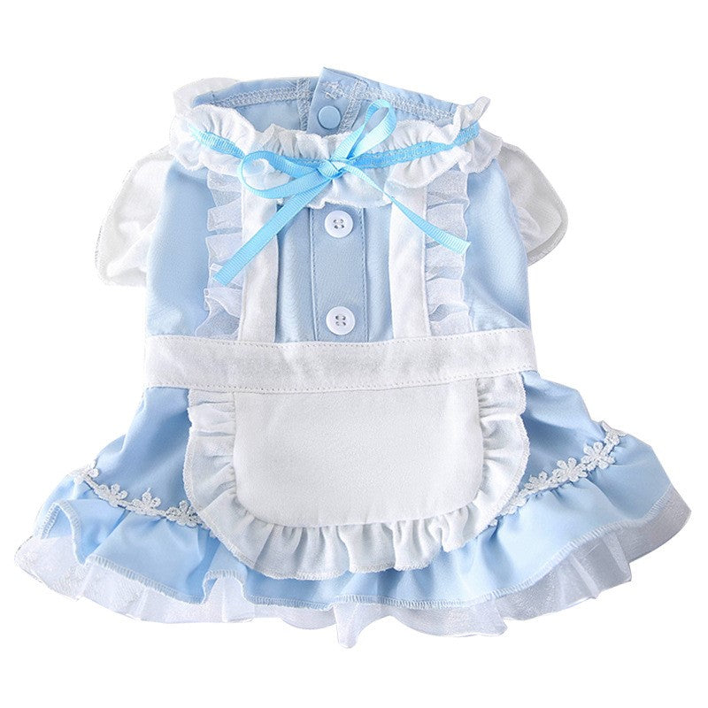 Cat Dress - Polyester Leisure Princess - Black / Blue - XS to XXL
