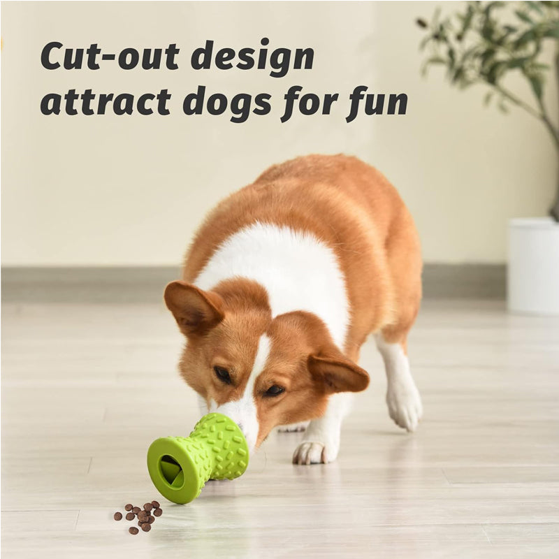 Dog Chew Toy - Natural Rubber Teeth Cleaning - Green